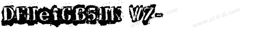 DFHeiGB5HK W7字体转换